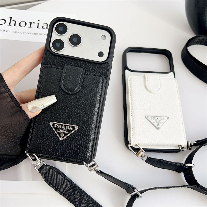 prada iphone17/17pro ケース カードケース 付き プラダ iphone16plus/15 ケース スマホ ショルダー iphone 14pro/13 ケース ブランド メンズ iphone ケース カード 収納 背面 ブランド iphone ケース ストラップ付き