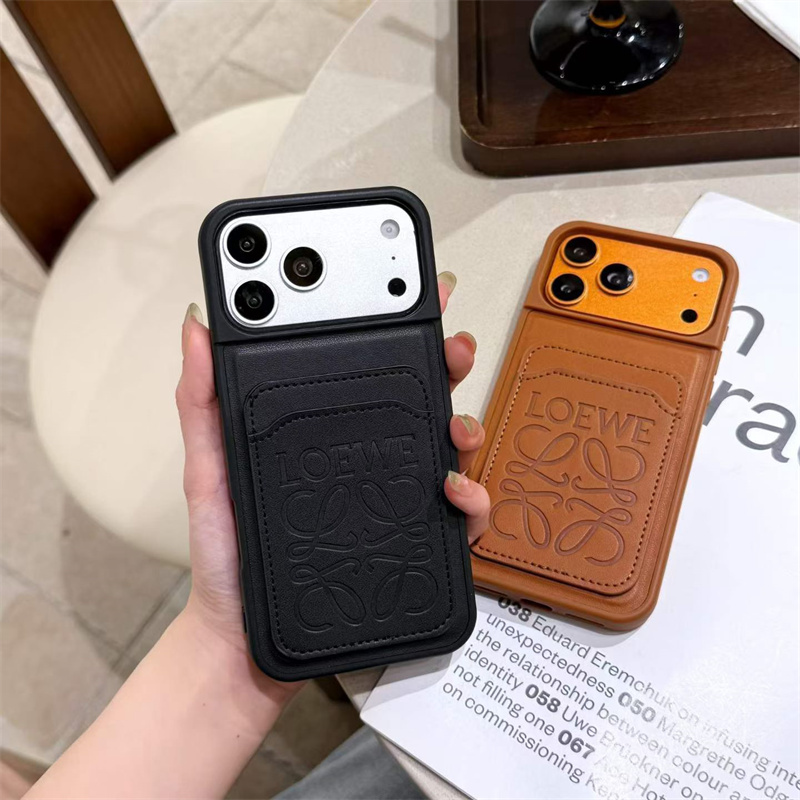 ロエベ iphone 18/18pro ケース ブランド おすすめ iphone 17/16/15 ケース レザー カード入れ iphone 14 pro ケース スマホケース iphone13 かわいい 携帯 ケース 人気 ブランド