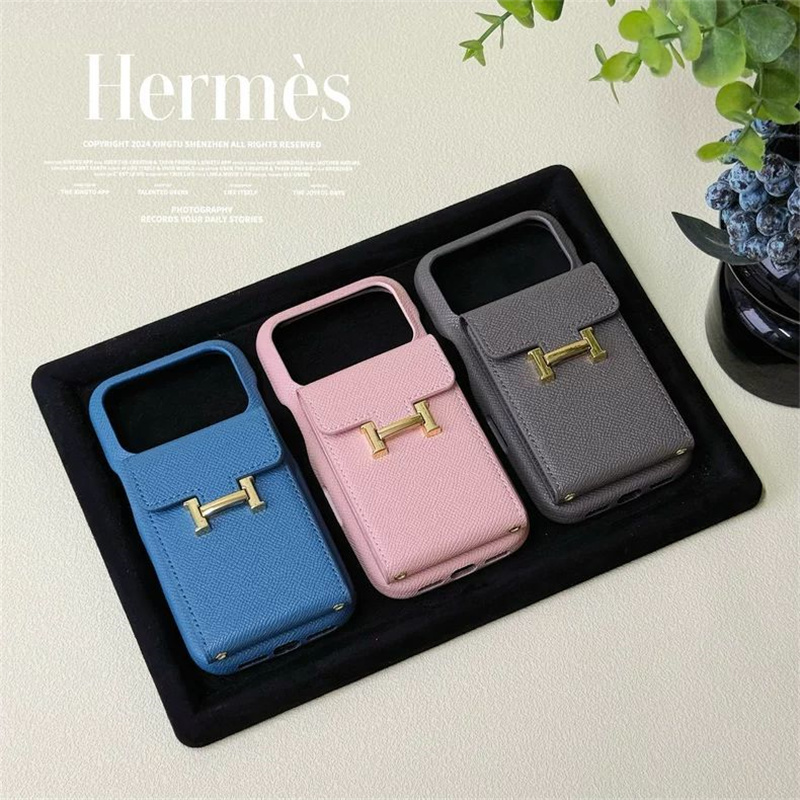 iphone ケース ブランド HERMES iphone17/17pro ケース カード ケース 付き iphone air ケース iphone 16 pro max ケース ハイ ブランド iphone15/14/13 ケース カップル おすすめ