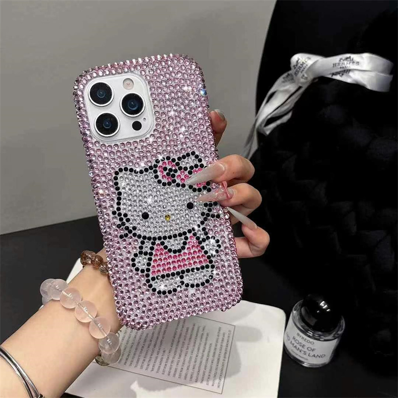 キティ iphone ケース ブランド 可愛い スマホケース キラキラ ネコミミ iphone16plus ケース ハイ ブランド キティちゃん 携帯ケース iphone15/15pro ケース かわいい アイフォン14/13pro ケース 人気 高校生
