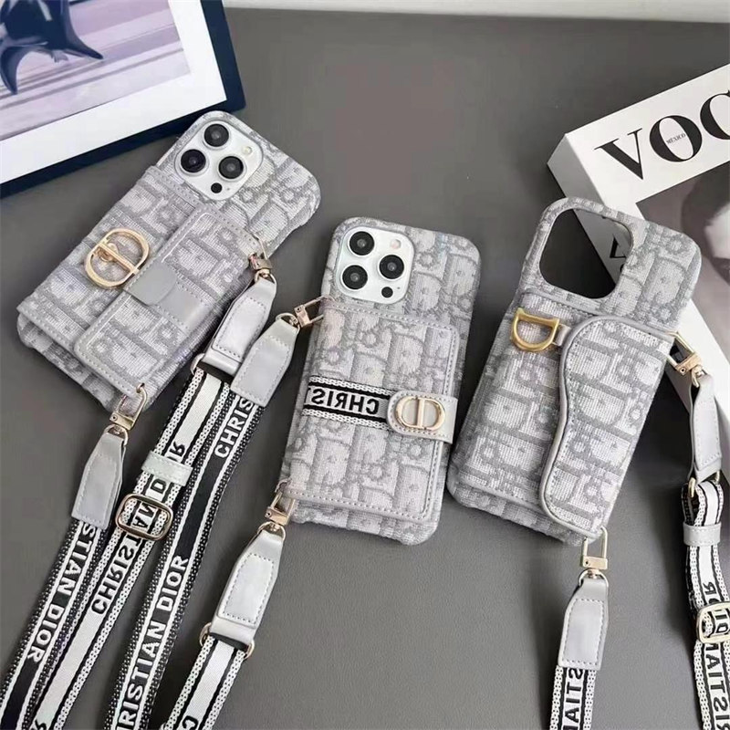 dior スマホ ショルダー ディオール オブリーク iPhone17/17pro ケース 肩掛け iphone16/15pro max ケース カード ケース 付き iphone14/12/11 ケース 斜めがけ ブランド 背面収納
